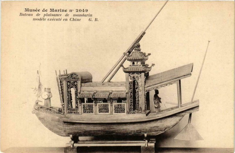 CPA AK Musée de Marine, Bateau de plaisance de mandarin SHIPS (754961)