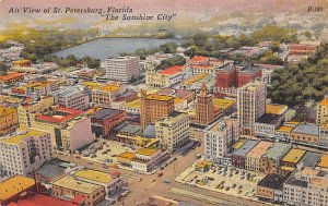 Air View of St Petersburg Sunshine City St Petersburg FL