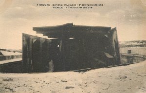 Belgium Knocke Wilhelm II beach fortification bunker artillery piece