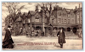 c1905 Castle Inn Formerly Home President Fillmore Buffalo New York NY Postcard