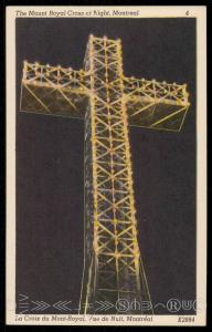 The Mount Royal Cross at Night