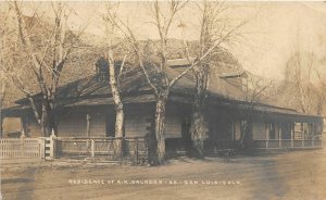 J16/ San Luis Colorado RPPC Postcard c1910 Residence A.A. Salazar Sr 276