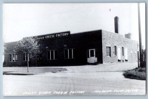 Milbank South Dakota SD Postcard RPPC Photo Valley Queen Cheese Factory c1940's