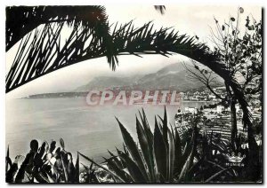 Postcard General view taken Moderne Menton Garavan