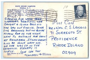 1971 White Birches Campsites Woodlands Catskills Camp Windham New York Postcard 