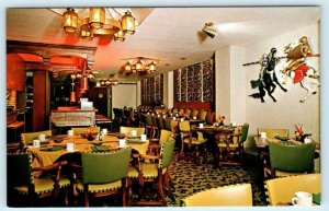 WAUKESHA, Wisconsin WI ~ Roadside GOLDEN KNIGHT STEAK HOUSE c1960s-70s Postcard