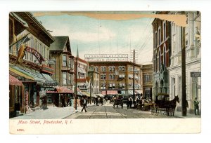 RI - Pawtucket. Main Street ca 1905  (paper stuck to front)