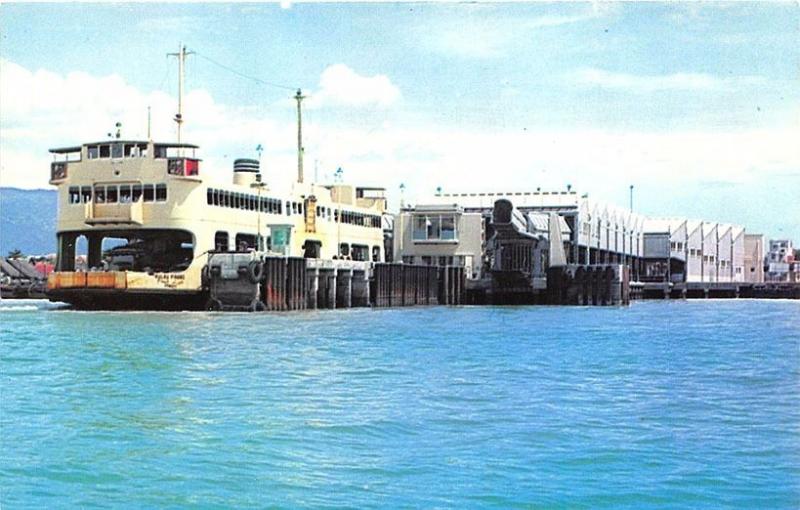 Penang Butterworth New Ferry Boat in Penang Harbor Postcard