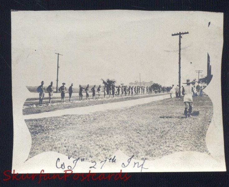 MANILA PHILIPPINES WWI ERA U.S. ARMY 27th INFANTRY REAL PHOTO