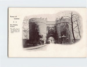 Postcard The Middle Tower of London England