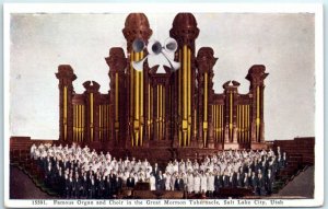 M-13836 Famous Organ and Choir in the Great Mormon Tabernacle Salt Lake City ...