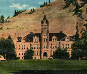 University of Montana Campus, Missoula Misu postcard, Cecil C. Nixon photo