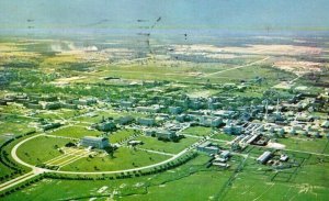 Aerial View Texas A & M Campus College Station,TX Brazos County Texas Vintage