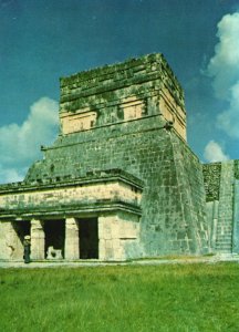 Postcard The Temple Of The Tigers In The Ball Court Chichen-Itza Yucatan Mexico