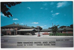 Erin Rancho Motel 94 brick units Steam Heated Grand Island Nebraska