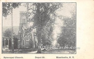 Episcopal Church - Monticello, New York NY Postcard