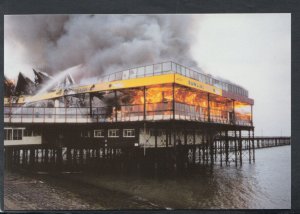 Essex Postcard- Essex County Fire & Rescue Fighting The Southend Pier Fire BX745