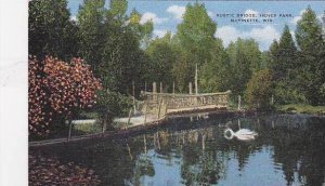 Wisconsin Marinette Rustic Bridge Henes Park