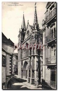 Old Postcard Vannes Cathedrale Saint Pierre