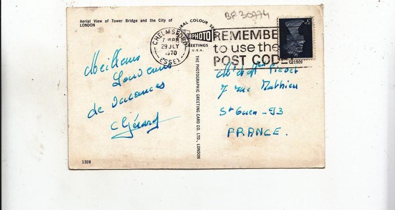 BF30774 london tower bridge UK  front/back image