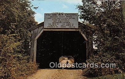 Buzzard Roost Covered Bridge Colbert County, Ala, USA Unused 