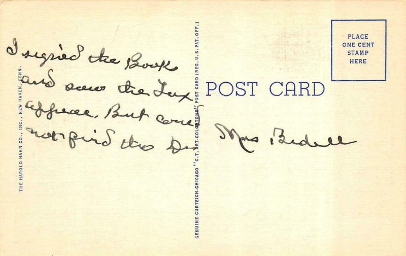 NORWALK, CT Connecticut  NORWALK HIGH SCHOOL  Fairfield County  c1940's Postcard
