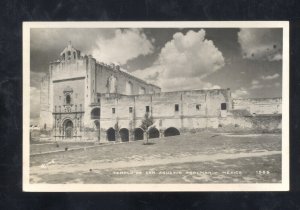 RPPC TEMPLO DE SAN AGUSTIN AGOLMAN MEXICO VINTAGE REAL PHOTO POSTCARD