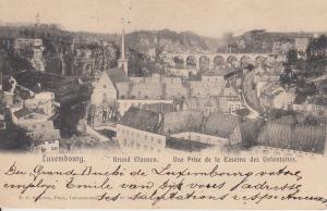 Luxembourg CPA Grund Clausen Vue prise de la Caserne des Volontaires  (c3968)