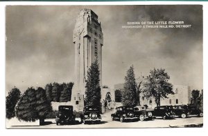 Detroit, MI - Shrine of the Little Flower - 1941 - RPPC