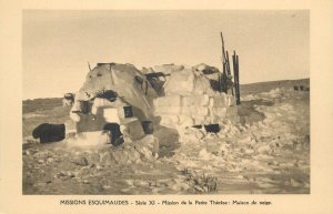 Canada extreme north life snow house igloo near the Petite Thérèse mission 