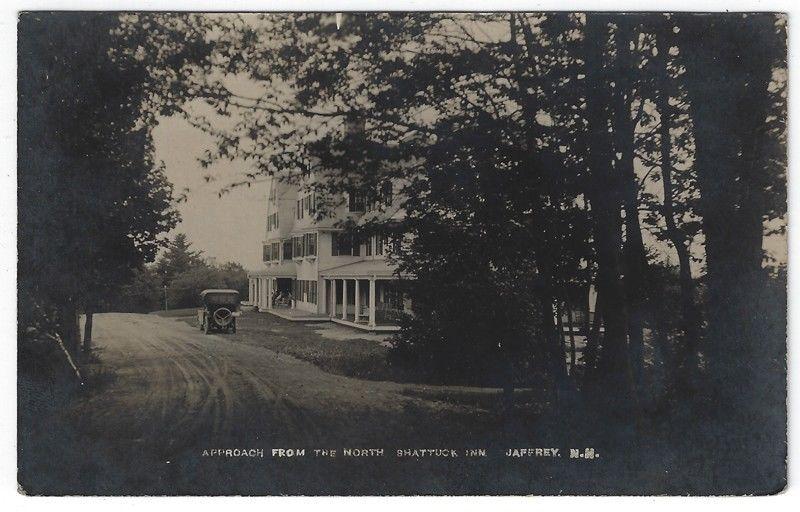 RPPC,  Jaffrey, New Hampshire, View of Shattuck Inn From The North