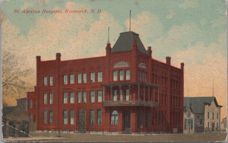Postcard St Alexius Hospital Bismarck ND North Dakota