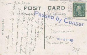 1917, USS Missouri, BB-11, Censored, See Remark (N249)