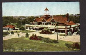 ME Early view Riverton Casino PORTLAND MAINE POSTCARD