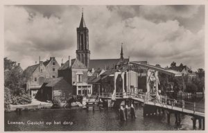 Loenen Gezicht Op Het Dorp Holland Real Photo Postcard