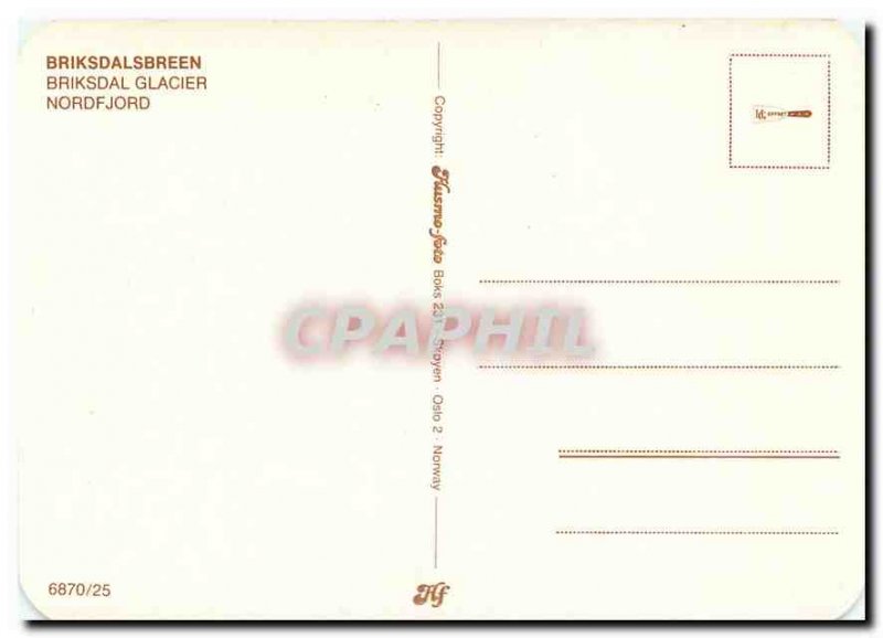 Postcard Modern Briksdalbreen Nordfjord