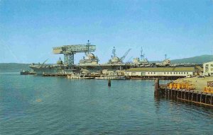 US Naval Shipyard Hammerhead Crane Bremerton Washington postcard