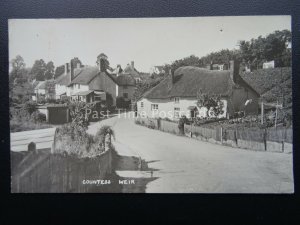 Exeter COUNTESS WEIR Thatched Cottages on Countess Weir Road c1930's RP Postcard