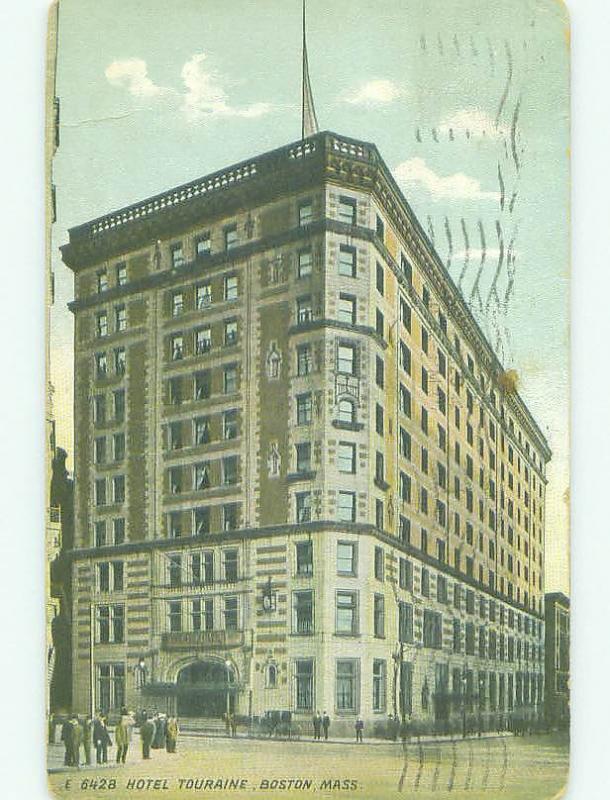 Divided Back TOURAINE HOTEL Boston Massachusetts MA HQ5041