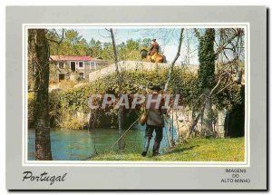 Postcard Modern Alto Minho Portugal Cena Campestre