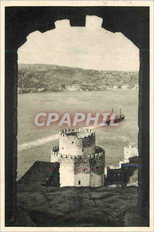 Postcard Old Istanbul Bogazici Rumelihisarindan A view of the Bosphorus from ...