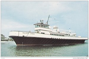 Ferry SILVER LAKE docking at Ocracoke , North Carolina , 40-60s