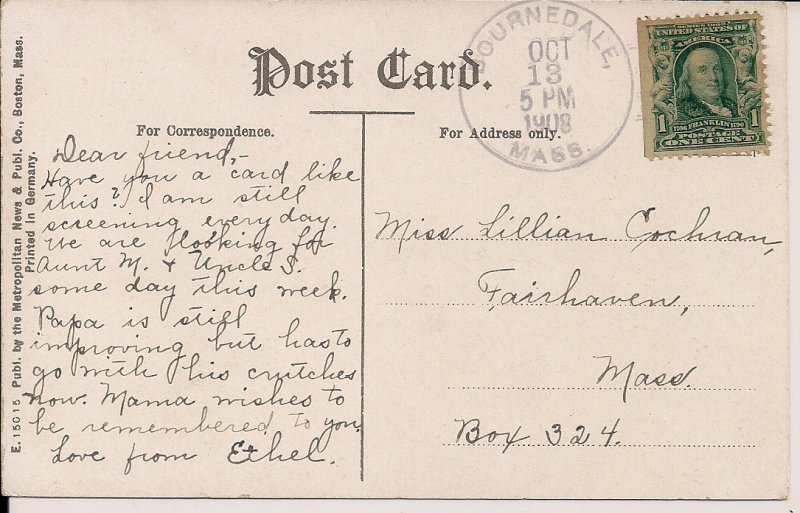 Cape Cod MA, Picking Cranberies, Cranberry Industry, 1908 Bournedale P.O. Bog