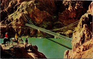 Kaibab Suspension Bridge Grand Canyon National Park AZ Postcard PC161