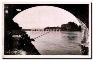 Old Postcard Agen Banks of the Gironde to the canal bridge