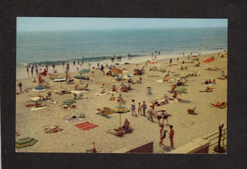 RI Narragansett Beach Bathers Ocean Rhode Island Postcard