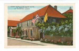 FL - St. Augustine. St. Francis Street, Oldest House in USA