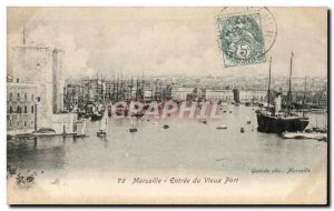 Old Postcard Marseille Old Port of Entry