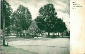 Vtg Pawtucket Rhode Island RI Wilkenson's Park pre-1908 Old View Postcard