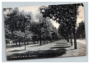 Vintage 1900's Postcard South State Street University of Michigan Ann Arbor MI